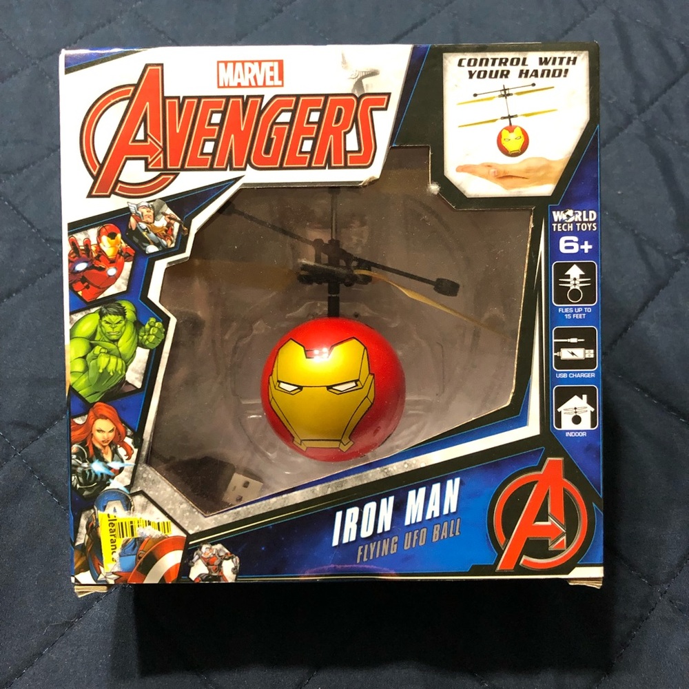 Marvel Avengers Ironman floating UFO orb, drone ball, hand control, NIB
